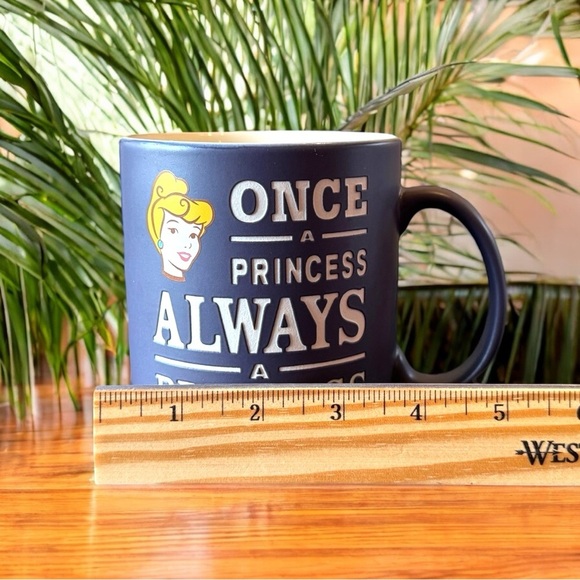 DISNEY Princess “Once a Princess, Always a Princess” Matte Mug Cinderella Large - Picture 9 of 10